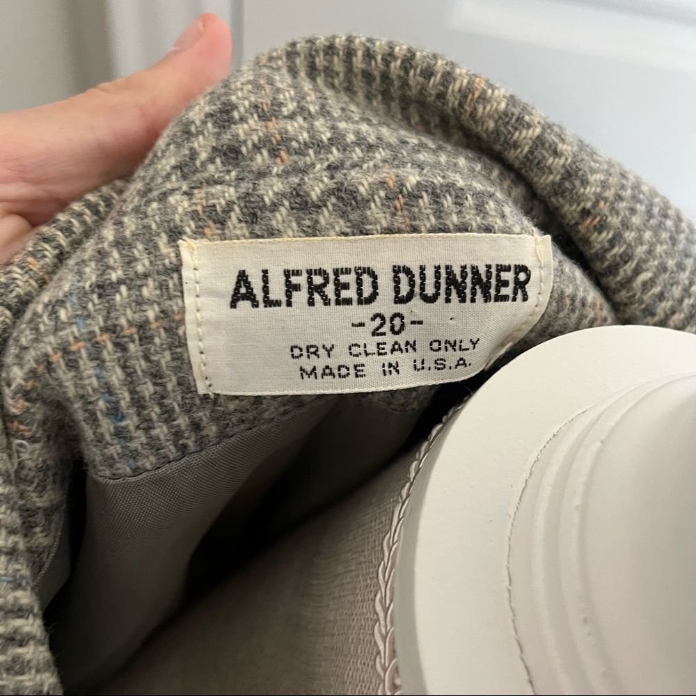100% Wool Alfred Dunner Plaid Blazer Size 20 - Picture 4 of 6